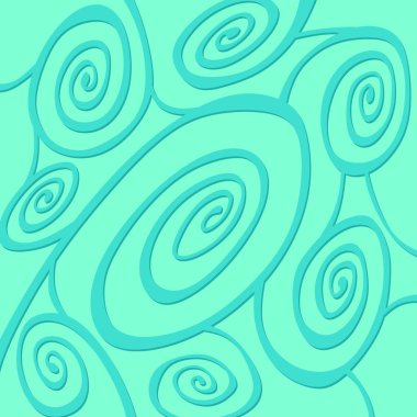 Şirin kıvrımlı çizgi desenli soyut arkaplan