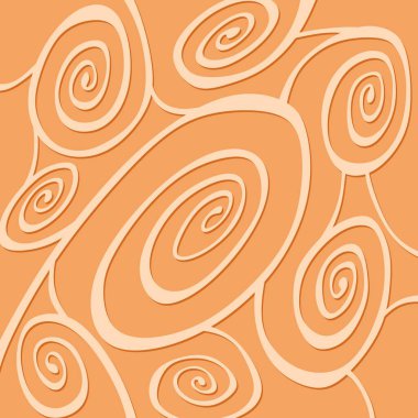 Şirin kıvrımlı çizgi desenli soyut arkaplan