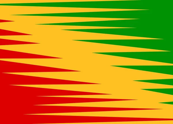 Αφηρημένο Φόντο Ανακλαστικό Μοτίβο Γραμμή Ζιγκ Ζαγκ Και Θέμα Τζαμαϊκανός — Διανυσματικό Αρχείο