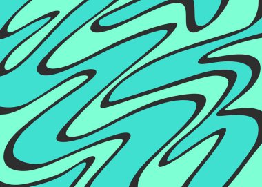 Renkli dalgalı çizgi desenli soyut arkaplan