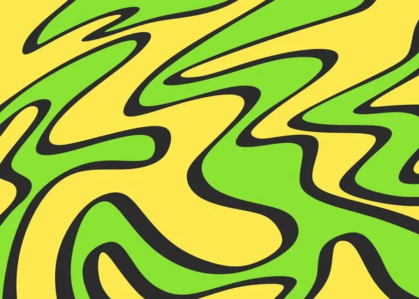 Fond Abstrait Avec Motif Ondulé Coloré Mignon — Image vectorielle