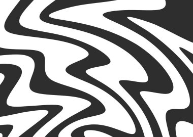 Minimalist background with cute wavy lines pattern