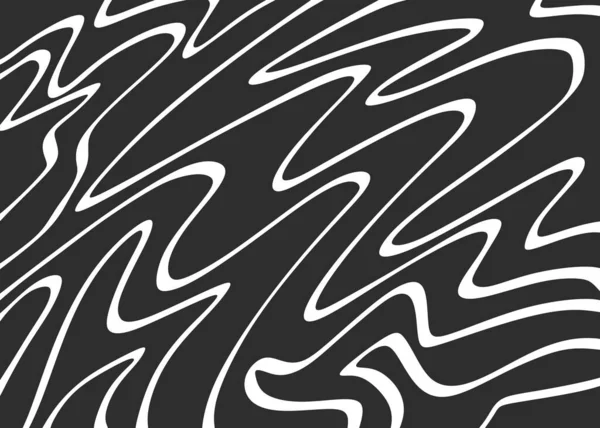 Minimalist Background Cute Wavy Lines Pattern — Vettoriale Stock