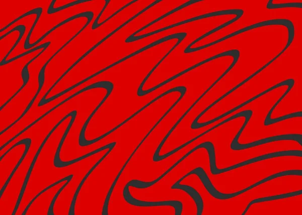 Minimalist Background Cute Wavy Lines Pattern — Image vectorielle