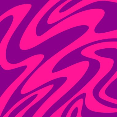 Minimalist background with cute wavy lines pattern