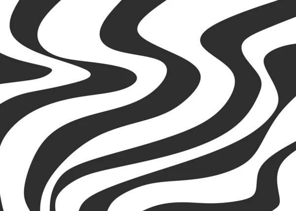 Abstrakt Bakgrund Med Zebra Ränder Mönster Sömlösa Vågiga Linjer Mönster — Stock vektor