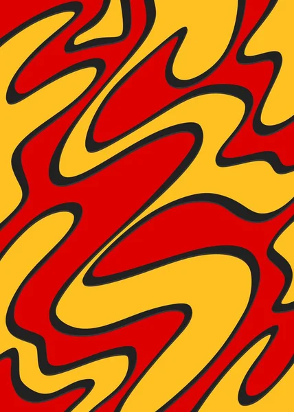 Fond Abstrait Avec Motif Ondulé Coloré Mignon Lignes — Image vectorielle