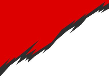 İki kenar arkaplan sivri çizgi deseni ile ayrılmış