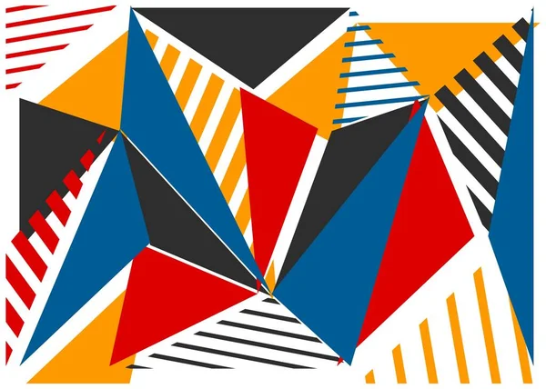 Fundo Abstrato Com Triângulo Geométrico Colorido Padrão Listra —  Vetores de Stock