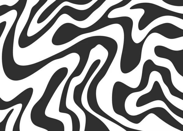 Minimalist Background Cute Wavy Lines Pattern — Vettoriale Stock