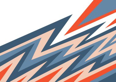 Renkli zigzag çizgisi deseni ve bazı kopyalama alanı olan soyut arkaplan