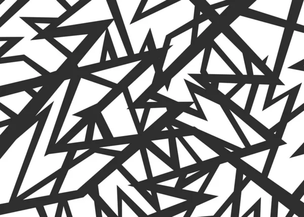 シームレスなラフな幾何学線パターンを持つ抽象的背景 — ストックベクタ