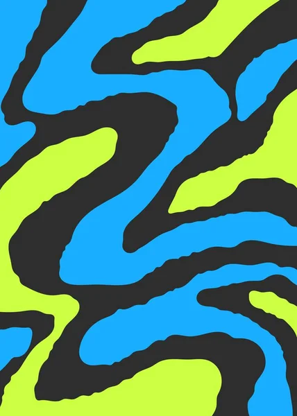Fond Abstrait Avec Motif Lignes Ondulées Colorées Texture Simple Peinture — Image vectorielle