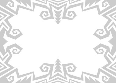 Soyut geometrik ve kıvrımlı çizgilerle ve bazı kopyalama alanlarıyla minimalist bir arkaplan. Basit Aztek süsü