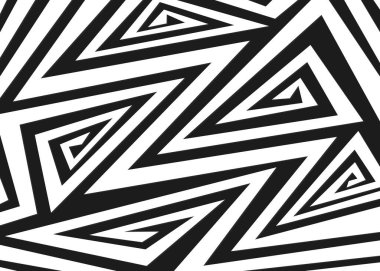 Soyut geometrik ve kıvrımlı çizgileri olan minimalist bir arka plan. Basit Aztek süsü