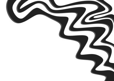 Dalgalı çizgi deseni ve bazı kopyalama alanı ile soyut arkaplan