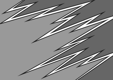 Zigzag çizgisi deseniyle ayrılmış iki yan plan. Renkli zigzag arkaplanı