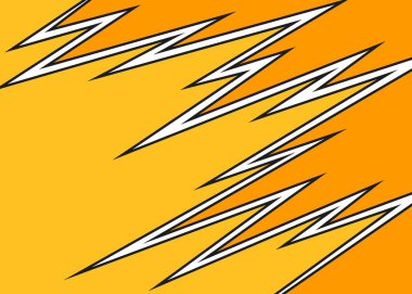 Zigzag çizgisi deseniyle ayrılmış iki yan plan. Renkli zigzag arkaplanı