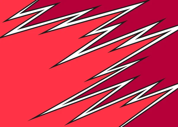 Zigzag çizgisi deseniyle ayrılmış iki yan plan. Renkli zigzag arkaplanı