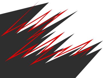 Sivri uçlu zigzag çizgisi deseni ve bazı kopyalama alanı olan soyut arkaplan