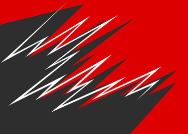 Sivri uçlu zigzag çizgisi deseni ve bazı kopyalama alanı olan soyut arkaplan