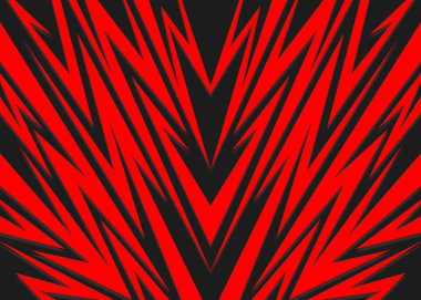 Çeşitli keskin, zigzag ve ok desenli soyut arkaplan