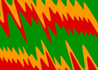 Renkli dalgalı çizgi desenli basit arkaplan