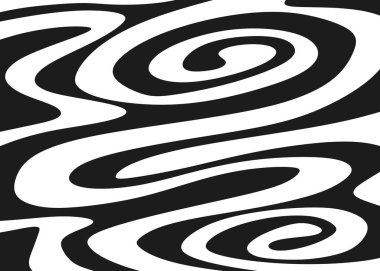 Kıvrık çizgi desenli soyut arkaplan