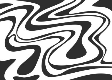 Şirin dalgalı çizgi desenli basit arkaplan