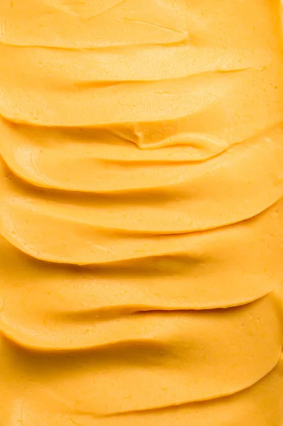 Mango Apricot Sweet Ganache Cream Covering Decorating Cakes Macarons Desserts — Stock Photo, Image