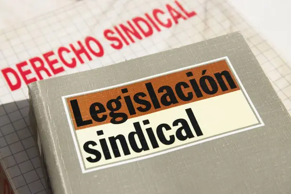Image with the titles of two books and codes on union and labor legislation of Spanish law
