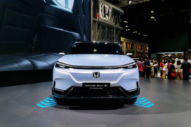 Tayland - 12 Aralık 2022: Tayland Uluslararası Otomobil Fuarı 2022 Arina Muangthong Thani, Bangkok, Tayland.