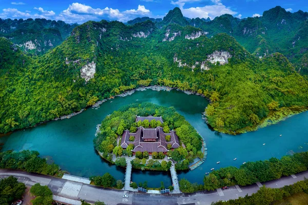 Aerial View Trang Landscape Ninh Binh Vietnam — Stock Photo, Image