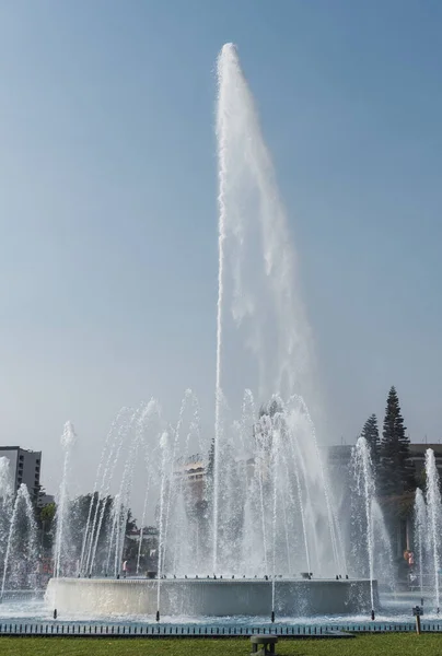 Impressive Beautiful Fountains Magic Water Circuit Reserve Park Lima Peru — Stock Photo, Image