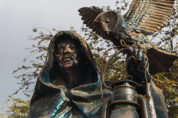 Ica Peru December 2022 Witch Wisdom Statue Cachiche Witch Theme — 图库照片