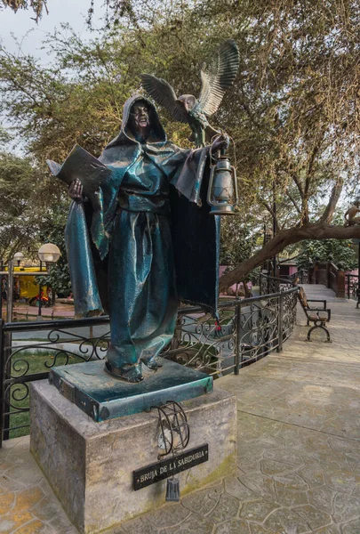 Ica Peru December 2022 Witch Wisdom Statue Cachiche Witch Theme — 图库照片