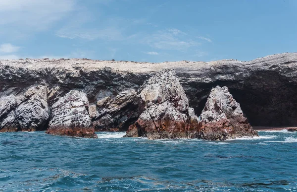 Ilhas Ballestas São Grupo Pequenas Ilhas Localizadas Largo Península Paracas — Fotografia de Stock