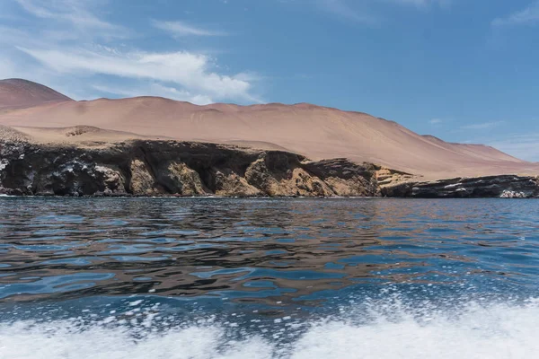 Paracas Candelabra Известный Геоглиф Расположенный Северном Побережье Полуострова Паракас — стоковое фото