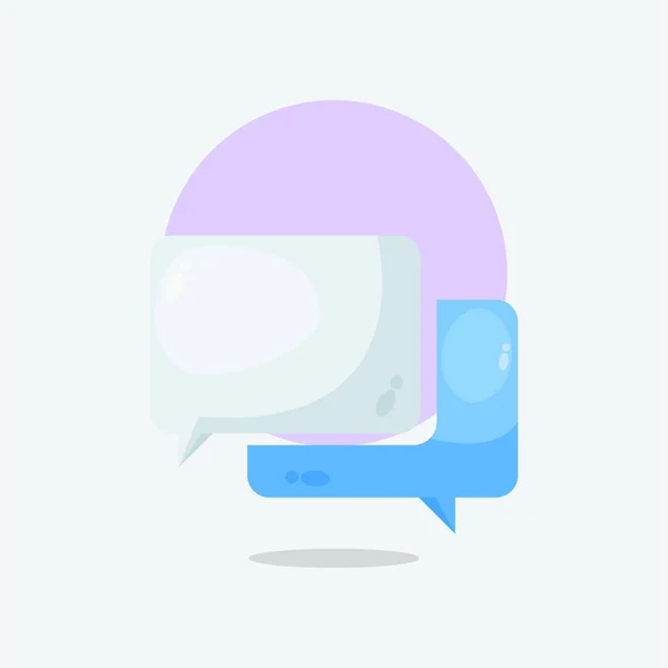 Message Chat Icon Design Cartoon Illustration — Stock Vector