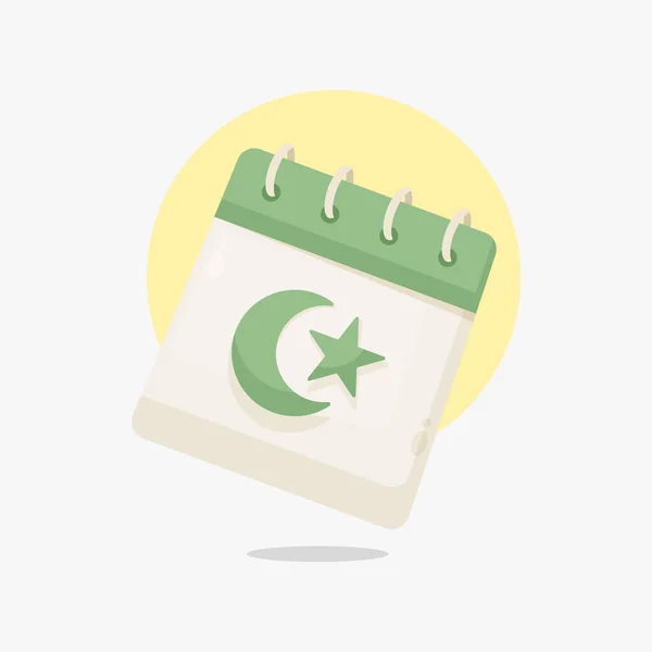 Εικονίδιο Ημερολογίου Ramadan Εικονογράφηση Στυλ Κινουμένων Σχεδίων Διανυσματικά Γραφικά