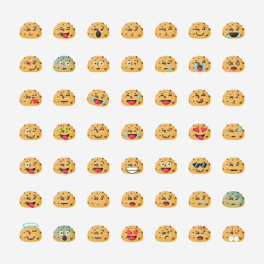 Sembolik vektör resimli şirin kurabiye