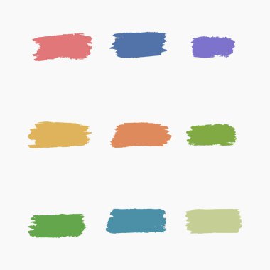 Soyut boya fırçası şekli el çizimi vektör çizimi