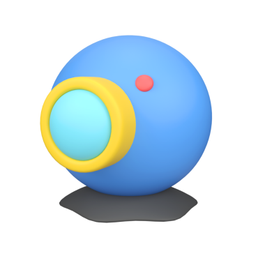 Web kamerası izole edilmiş 3d resim çizimi