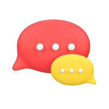 Konuşma Baloncuğu Sohbeti 3d oluşturma simgesini izole etti