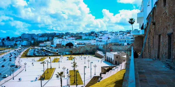 Régi Medina Marokkói Tangier Kikötő — Stock Fotó