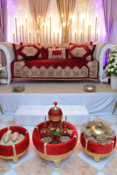 モロッコの結婚式 モロッコの結婚式でヘンナの夜 — ストック写真