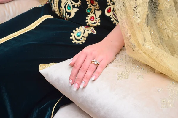Henna Tattoo Bride Hand Wedding Henna — 图库照片
