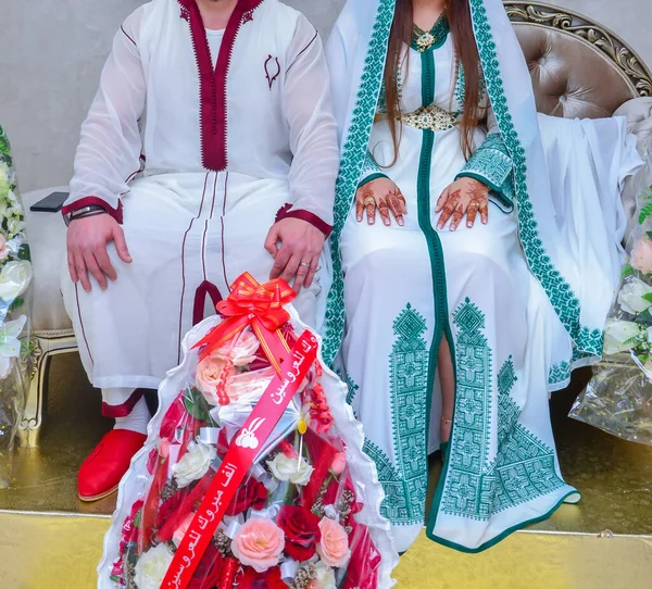 모로코 결혼식 모로코에서 결혼식을 헤나의 — 스톡 사진