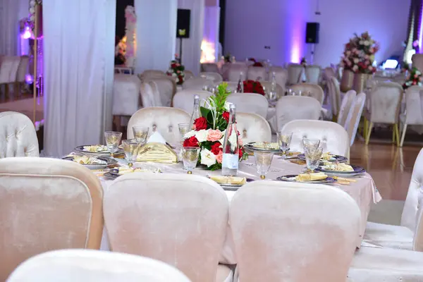 이벤트 결혼식 피로연을 테이블 — 스톡 사진