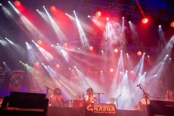 stock image Essaouira, Morocco.23-06-2023: Indian music group participates in Essaouira Festival 